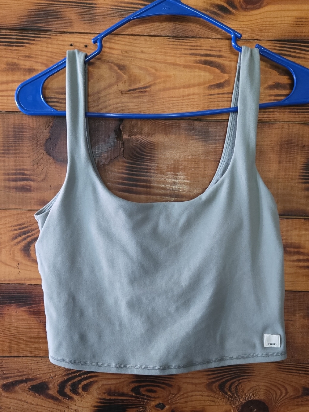 Vuori Sage Green Crop Top